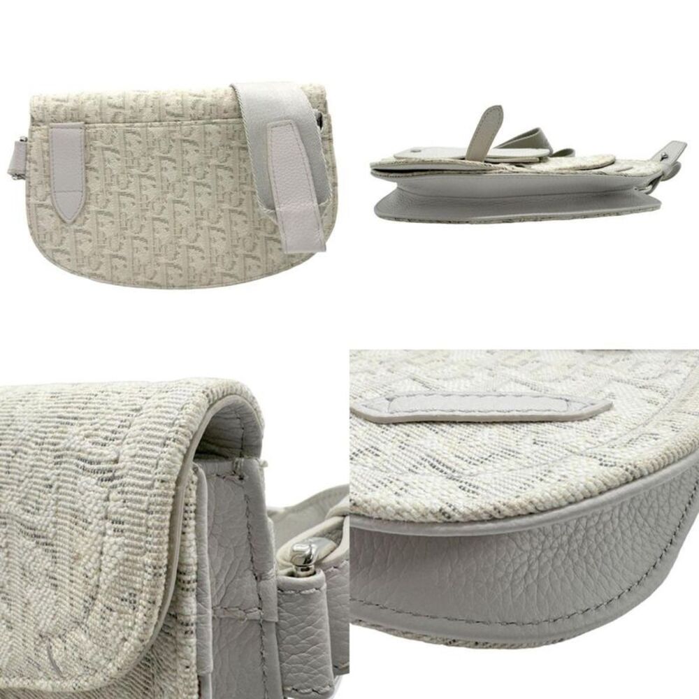 Dior Saddle Beige Canvas Shoulder Bag (Pre-Owned) - Picture 2 of 5